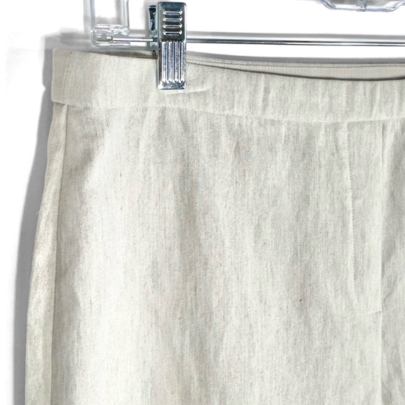 NWT Elie Tahari Linen Blend Neutral Beige Bermuda Knee Length Walking Shorts 10 - Picture 7 of 11